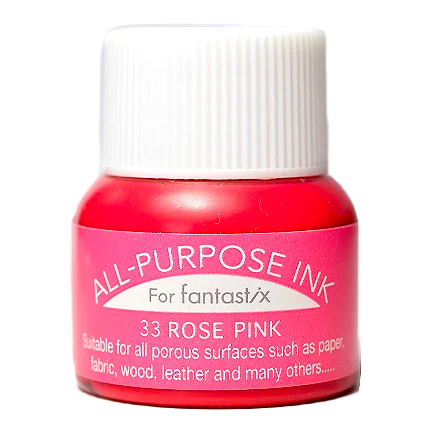 All-Purpose Fabric Ink, Rose Pink by Tsukineko