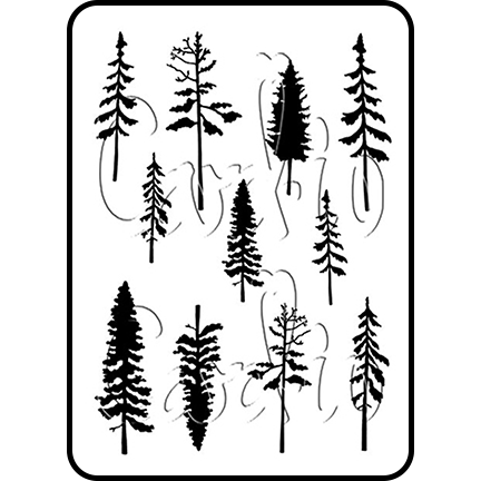 Pine Forest A7 Stamp Set by Card-io
