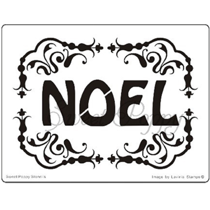 Noel Frame Stencil by Sweet Poppy Stencils *Retired*