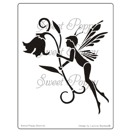 Fairy Bluebell Stencil by Sweet Poppy Stencils *Retired*