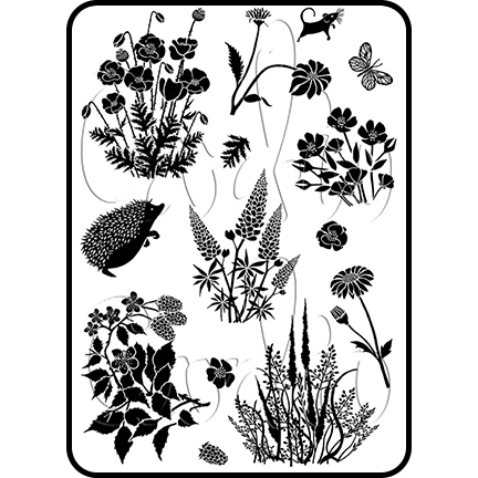 Field Florals A6 Stamp Set by Card-io