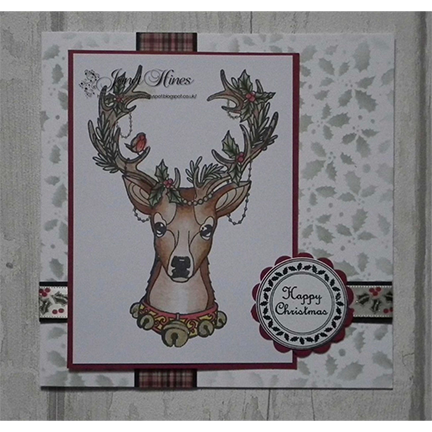 Winter Stag A6 Stamp Set by Sweet Poppy Stencils
