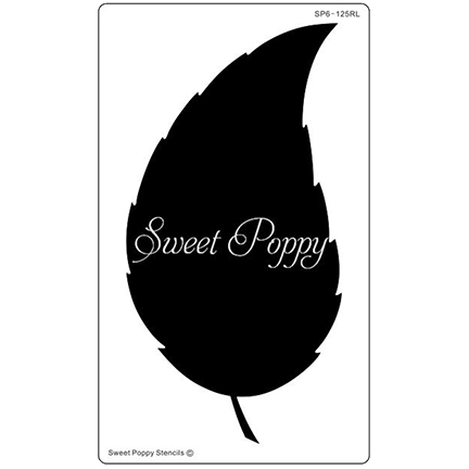 Aperture Rose Leaf Stencil by Sweet Poppy Stencils