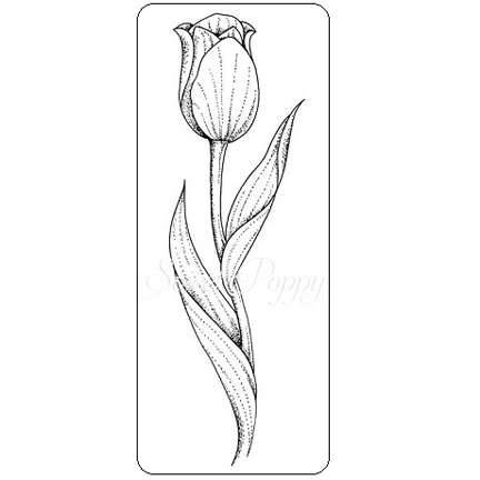 Tulip Stamp DL (Small) by Sweet Poppy Stencils