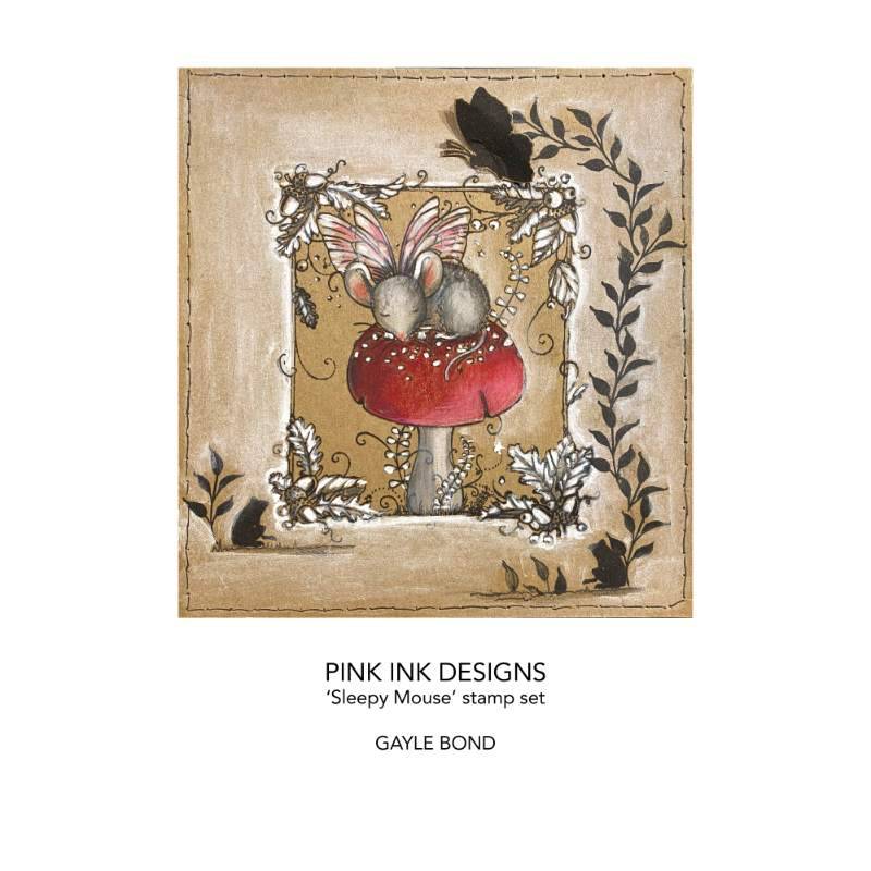 Wee Folk Series "Sleepy Mouse" A7 Stamp Set by Pink Ink Designs