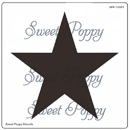 Aperture Star Stencil by Sweet Poppy Stencils