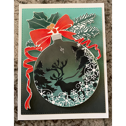 Christmas Snowflake Flourish Bauble Buddy Die by Sweet Poppy Stencils