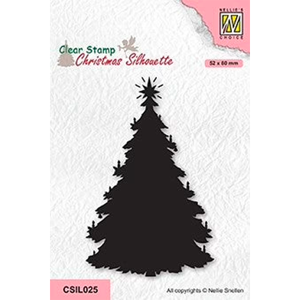 Christmas Silhouette Christmas Tree by Nellie's Choice