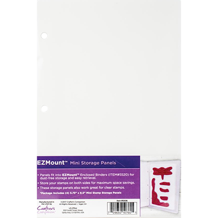 EZMount Lightweight Stamp Storage Panels (Small), 4 Pack by Crafter's Companion