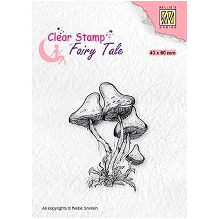 Fairy Tale Mushrooms Stamp by Nellie's Choice