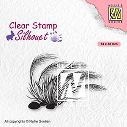 Silhouette Blooming Grass 03 Stamp by Nellie's Choice