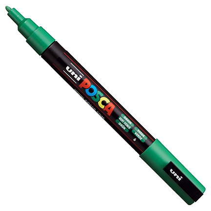 Uni POSCA Green Fine Bullet Tip Paint Pen by Mitsubishi Pencil