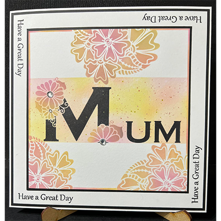 Mum Stencil by Sweet Poppy Stencils