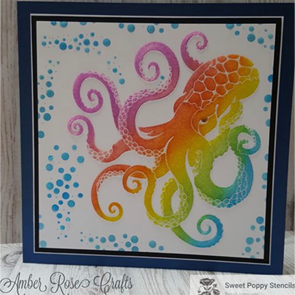 Octopus Stencil by Sweet Poppy Stencils