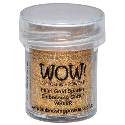 Embossing Powder, Pearl Gold Sparkle by WOW!