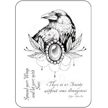 Raven A5 Stamp Set by Sweet Poppy Stencils *Retired*