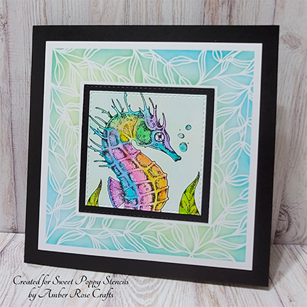 Seahorse A6 Stamp Set by Sweet Poppy Stencils