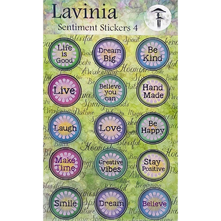 Journaling Stickers, Sentiments 4, Life Word Collection by Lavinia Stamps