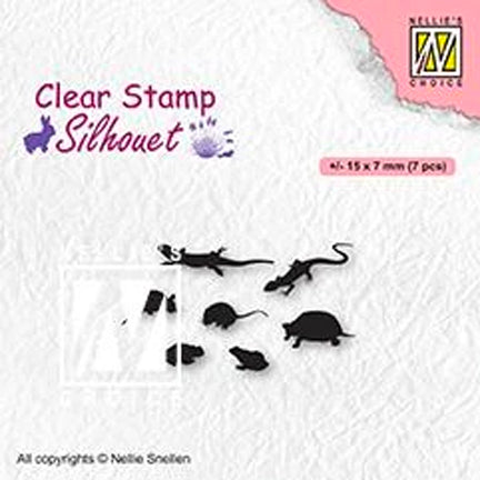 Silhouette Small Animals Stamp by Nellie's Choice
