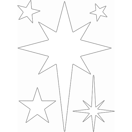 MajeMask Star of Wonder Stencil by Card-io