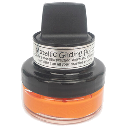 Cosmic Shimmer Metallic Gilding Polish, Tangy Tangerine by Creative Expressions
