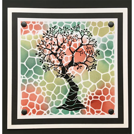Tree of Seasons Stencil by Sweet Poppy Stencils