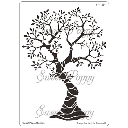 Tree of Seasons Stencil by Sweet Poppy Stencils