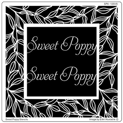 Aperture Twisted Vine Square Stencil by Sweet Poppy Stencils