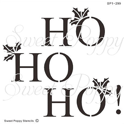Ho Ho Ho! Stencil by Sweet Poppy Stencils