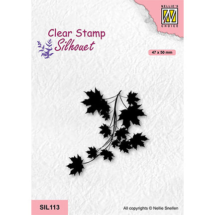 Silhouette Maple Branch Stamp by Nellie's Choice