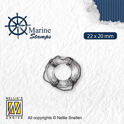 Marine Maritime Lifebuoy Stamp by Nellie's Choice