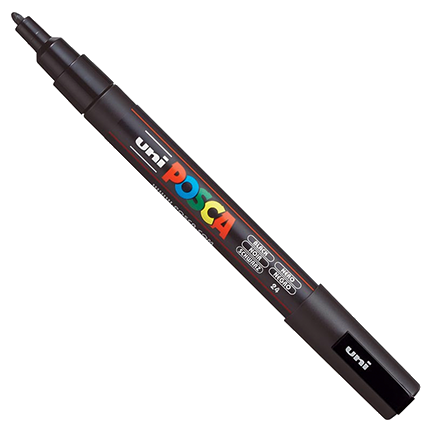 Uni POSCA Black Fine Bullet Tip Paint Pen by Mitsubishi Pencil