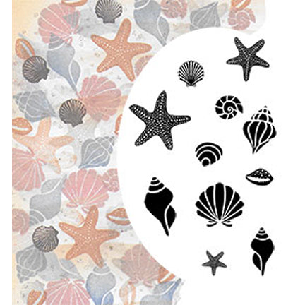 Majestix Starfish and Shells Stamp Set by Card-io