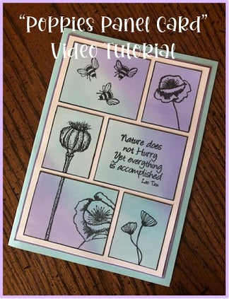 "Poppies Panel Card" Video Tutorial