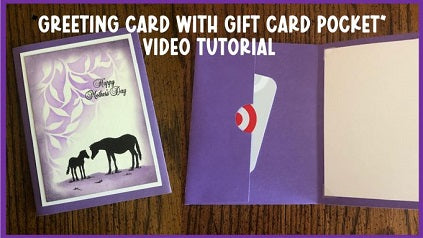 "Greeting Card with Gift Card Pocket" Video Tutorial