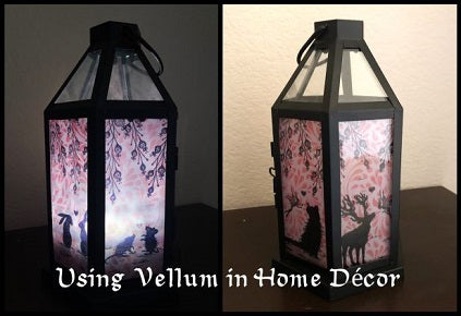 Using Vellum in Home Decor