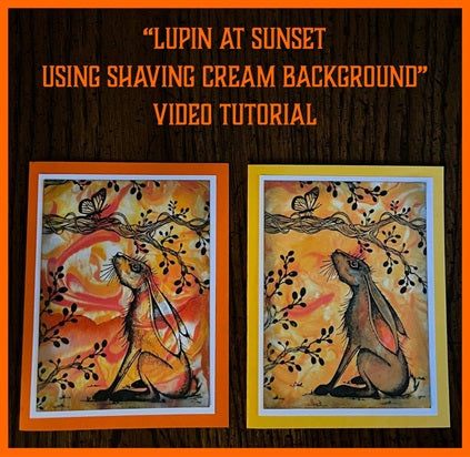 "Lupin at Sunset With Shaving Cream Background" Video Tutorial