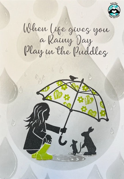 Rainy Day Card" Video Tutorial – Del Bello’s Designs