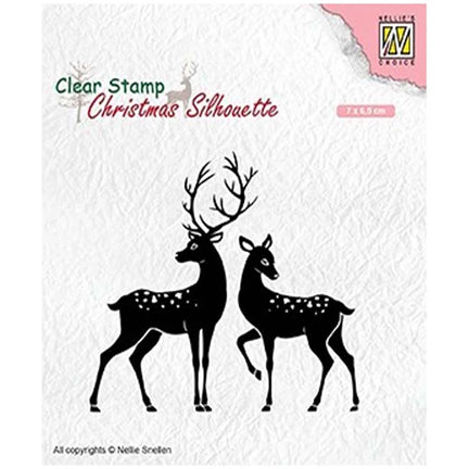 Christmas Silhouette Stamps by Nellie's Choice