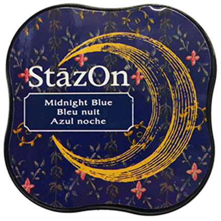 StāzOn Mini Ink Pad, Midnight Blue by Tsukineko