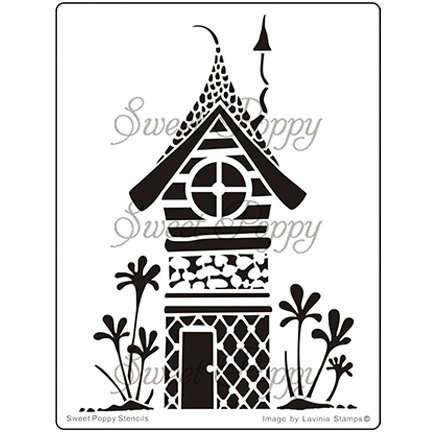 Fairy Zen House Stencil by Sweet Poppy Stencils *Retired*