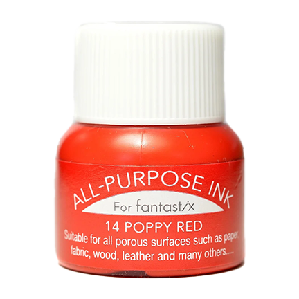All-Purpose Fabric Ink, Poppy Red by Tsukineko