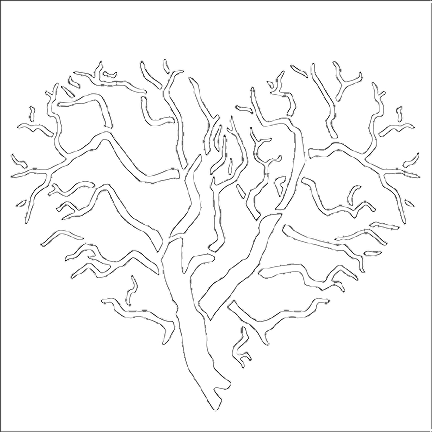 MajeMask Heart Tree Stencil by Card-io