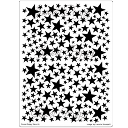 Snowflake Background Stencil by Sweet Poppy Stencils *Retired*