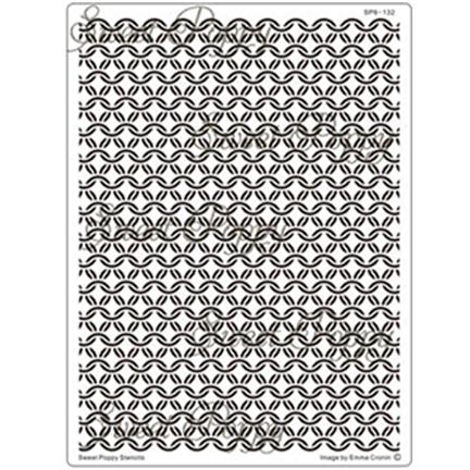 Chainmail Backplate Stencil by Sweet Poppy Stencils *Retired*