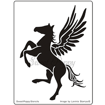 Pegasus Stencil by Sweet Poppy Stencils *Retired*