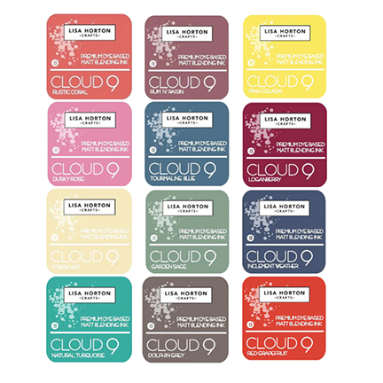 Cloud 9 Premium Dye-Based Matt Blending Ink Pads, Set #3 by Lisa Horton Crafts