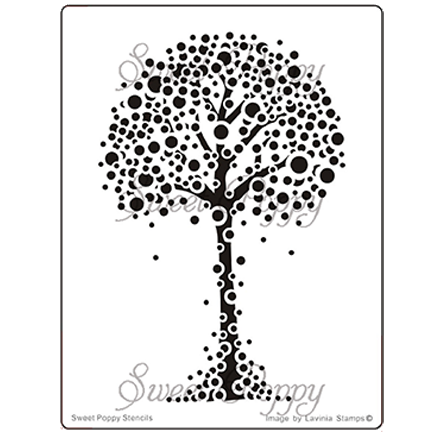 Flower Tree Stencil by Sweet Poppy Stencils *Retired*