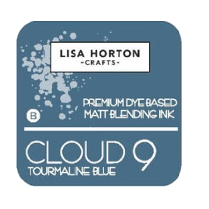 Cloud 9 Premium Dye-Based Matt Blending Ink Pad, Tourmaline Blue by Lisa Horton Crafts