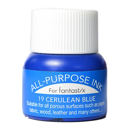 All-Purpose Fabric Ink, Cerulean Blue by Tsukineko